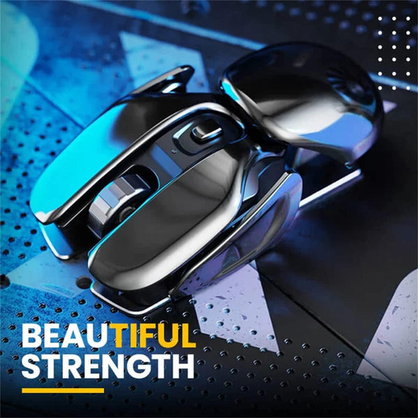 Wireless Ergonomic Metal Mouse